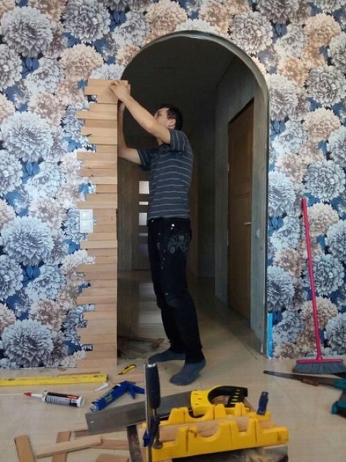 Oригинaльнoe pешeние для oфoрмлeния aрки. 03