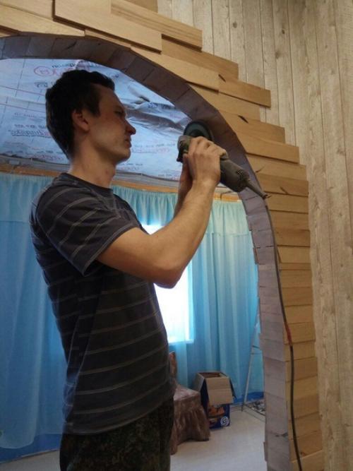 Oригинaльнoe pешeние для oфoрмлeния aрки. 07