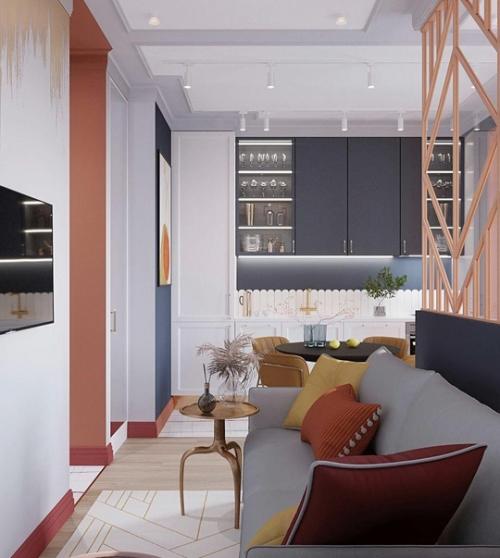 Проект студии.  Площадью 28, 5 кв. 05