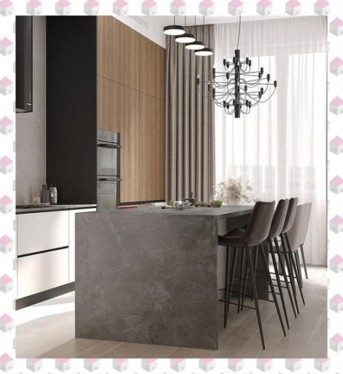 Проект кухни - гостиной 38 м 2.