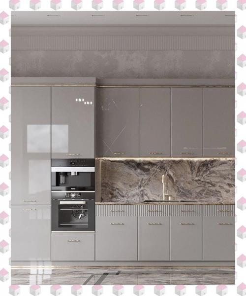 Интерьер кухни в загородном доме.