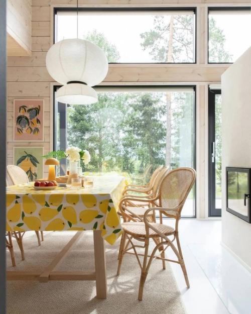 Современный, тёплый, с изюминкой интерьер загородного дома. 05