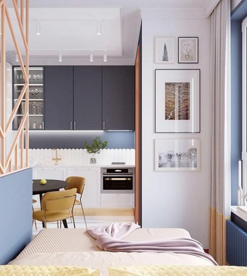 Проект студии.  Площадью 28, 5 кв. 04