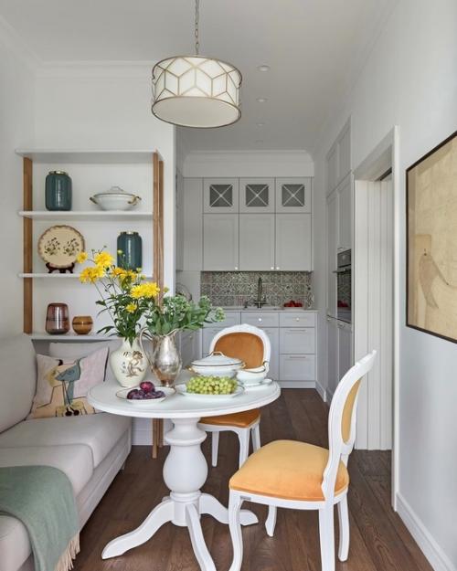 Интерьер квартиры.  Светлое жизнерадостное пространство, которое навевает воспоминания о Средиземноморье. 03