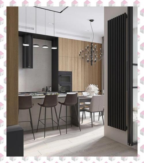 Проект кухни - гостиной 38 м 2. 06