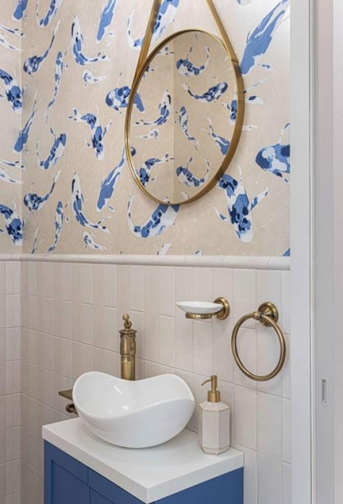 Интерьер, в котором главенствует синий цвет. 04