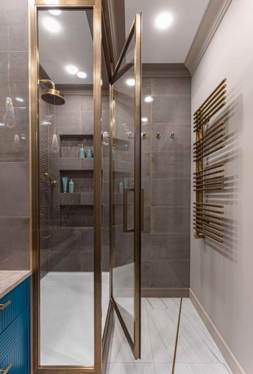 Интерьер, в котором главенствует синий цвет. 05