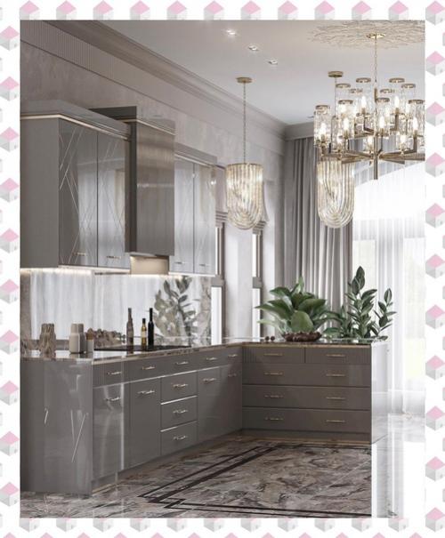 Интерьер кухни в загородном доме. 05