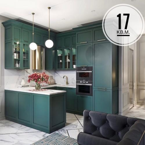Кухня - гостиная, площадью - 17 кв.