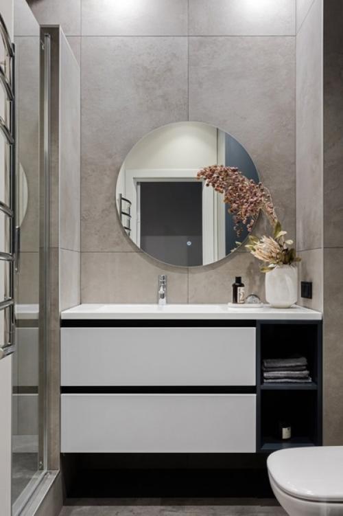 Наглядный пример, что и из типовой однушки можно сделать комфортную студию. 08