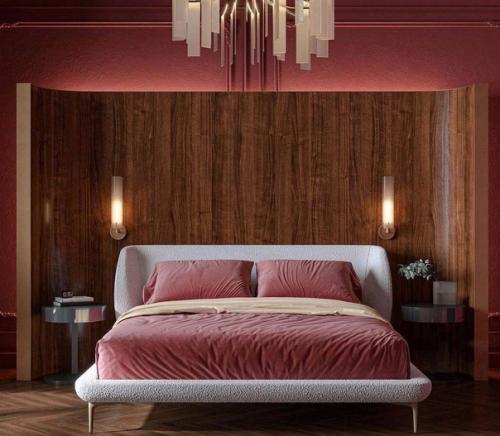 Необычное решение для интерьера спальни.