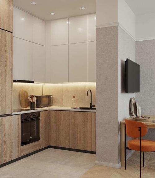 Проект небольшой квартиры с яркими акцентами. 01