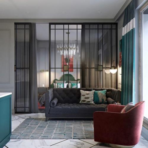 Кухня - гостиная, площадью - 17 кв. 02