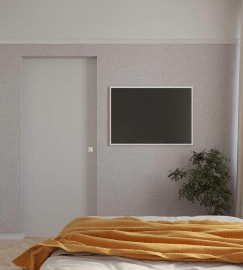 Проект небольшой квартиры с яркими акцентами. 06