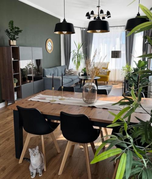 Кухня - гостиная в загородном доме. 06