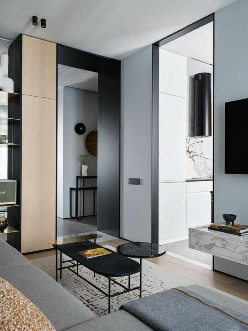 Дизайнеры полностью пересмотрели планировку и создали пространство, где современный стиль гармонично сочетается с функциональностью и комфортом. 08