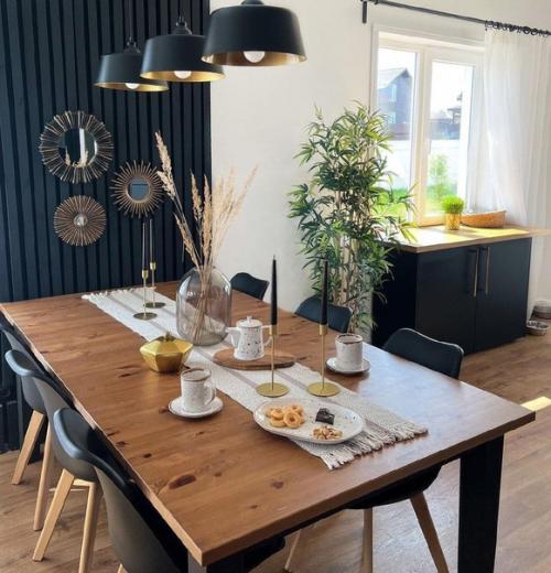 Кухня - гостиная в загородном доме. 07