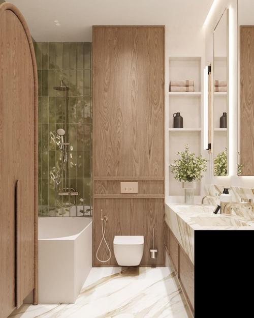 Интерьер санузла при спальне. 02