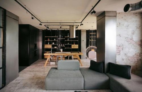 Квартира в стиле лофт площадью 59 кв.