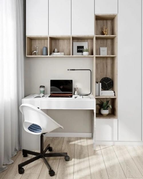 Замечательная гостиная с рабочей зоной. 02