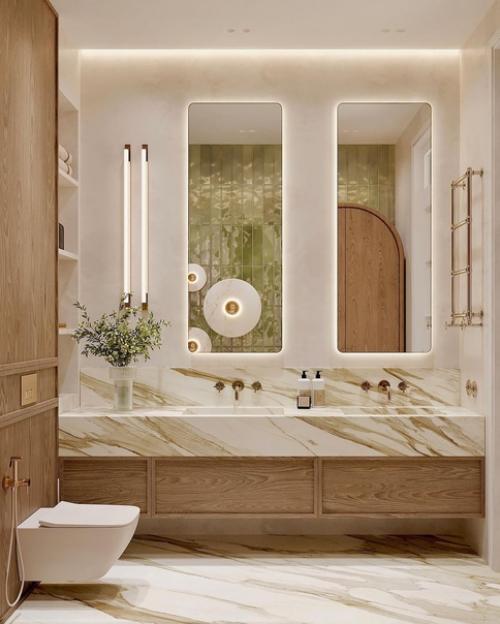 Интерьер санузла при спальне.