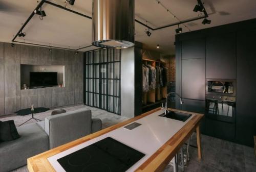 Квартира в стиле лофт площадью 59 кв. 02