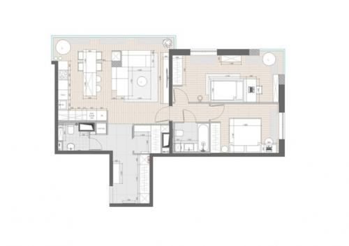 Интерьер трешки, который будет актуален долгие годы. 09