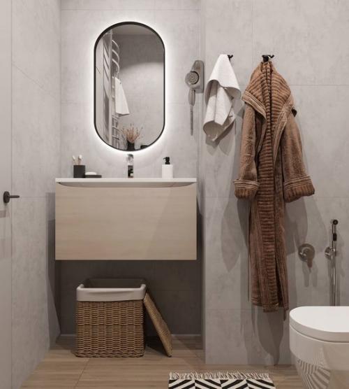 Интерьер квартиры. Нейтральные оттенки уютное воздушное пространство создают. 08