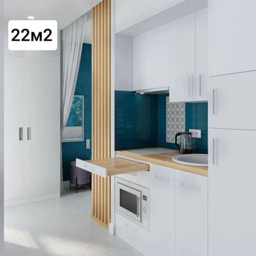 Квартира - студия, общей площадью 22, 58 кв.