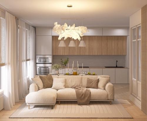 Квартира с элементами джапанди.