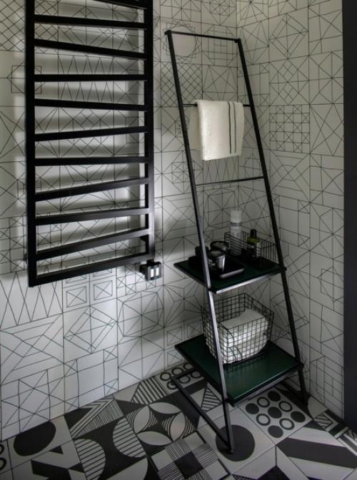 Яркая студия, в которой уместили кухню, гостиную и спальню. 08