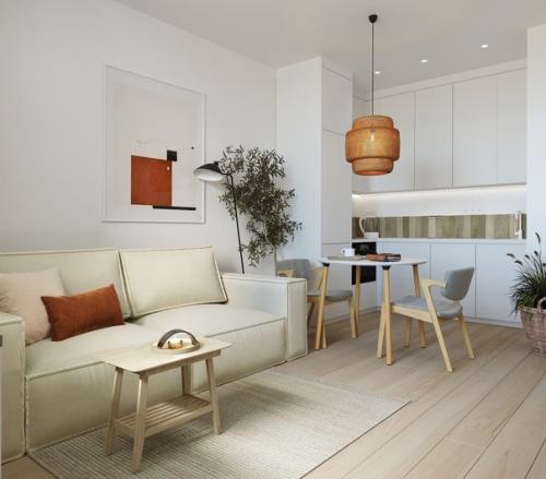 Проект однокомнатной квартиры, площадью - 35 кв. 01