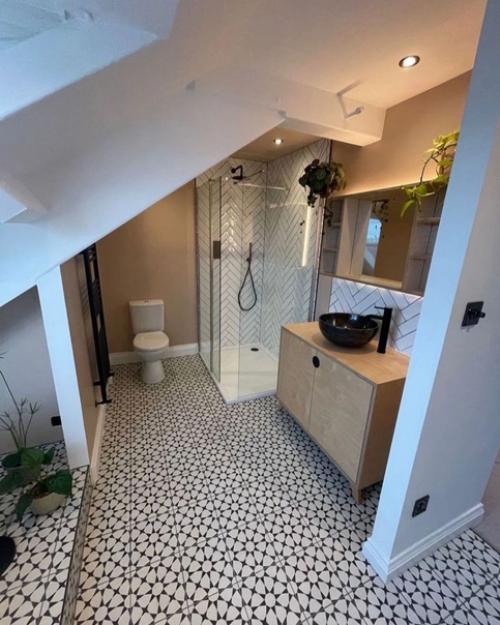 Санузел на мансардном этаже. 01