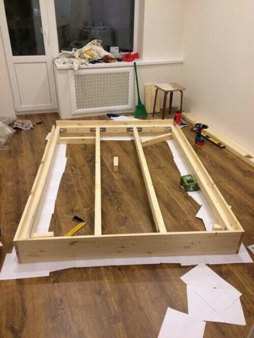 Кровать своими руками собрал! 01