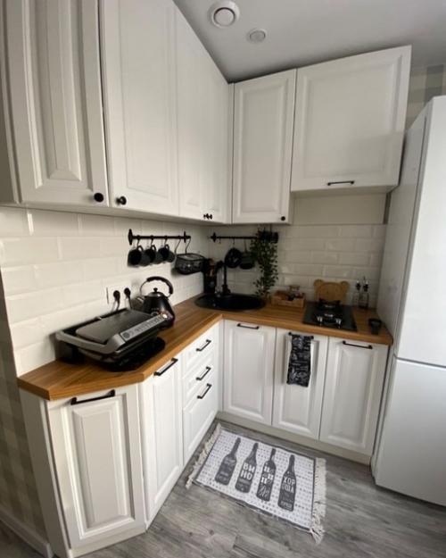 Уютная и бюджетная кухня площадью 5. 5 кв.