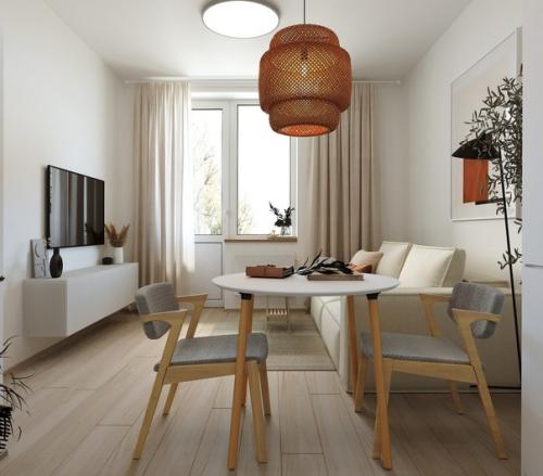 Проект однокомнатной квартиры, площадью - 35 кв.