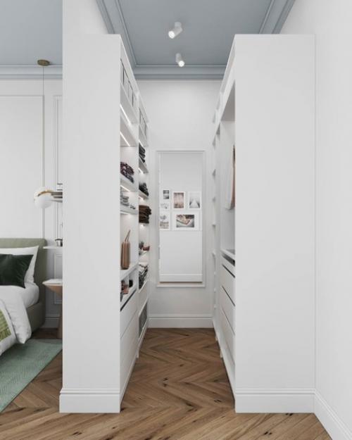 Приглушенные оттенки отлично сочетаются с натуральным деревом и вместе создают уютную атмосферу. 09