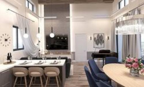 Фрагменты загородного дома в стиле американской современной классики. 01