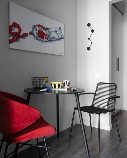 Комфортный интерьер с яркими акцентами. 01