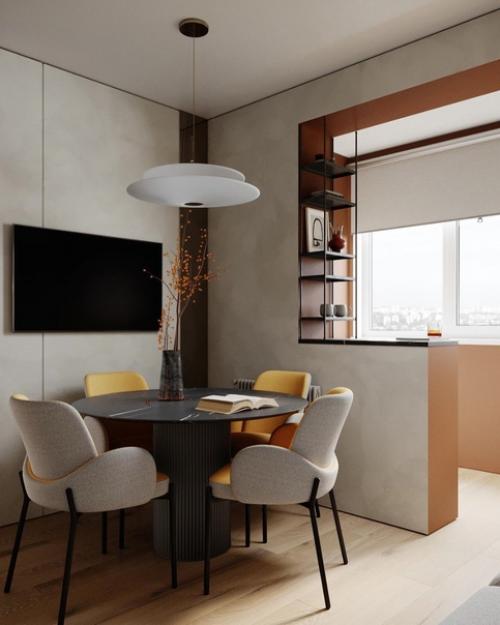 Кухня - гостиная, площадью 12, 5 кв. 01