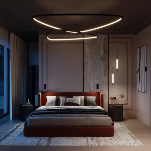 Шикарный проект спальни в загородном доме. 01