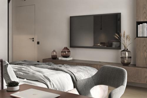 Трехкомнатная квартира. Уютное пространство с множеством мест для хранения вещей. 04