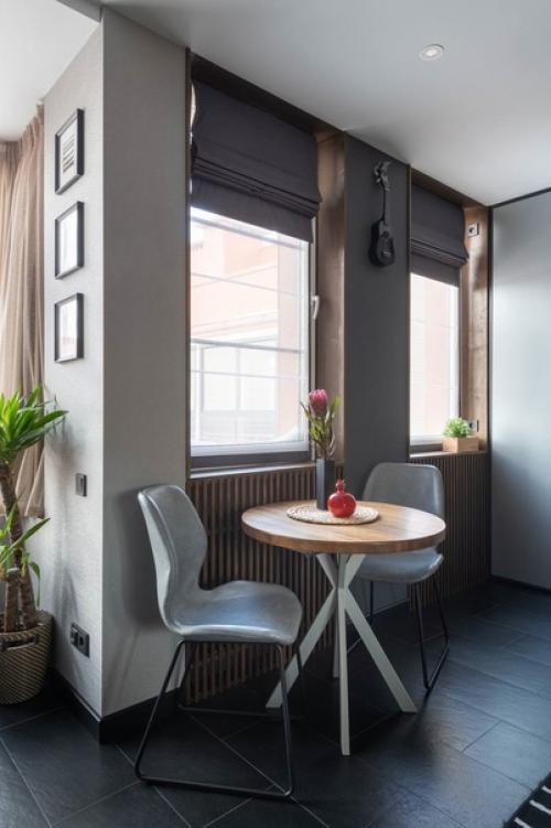 Стильный дизайн небольшого пространства, площадью 23 кв. 02