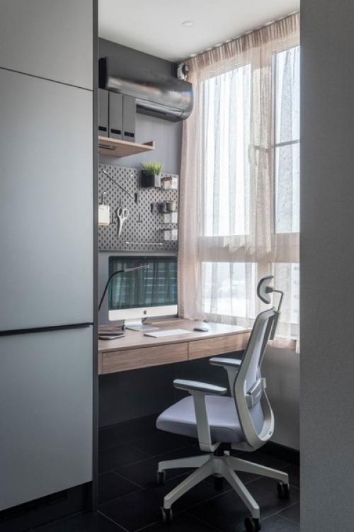 Стильный дизайн небольшого пространства, площадью 23 кв. 05