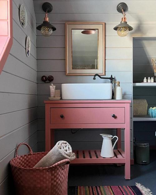 Ванная комната в мансарде.