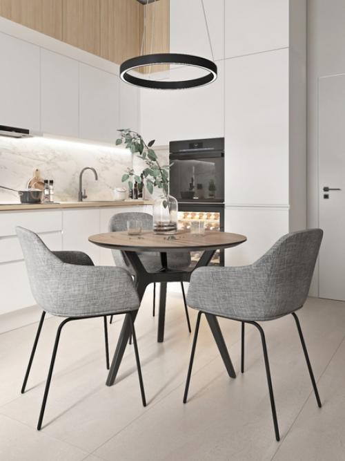 Трехкомнатная квартира. Уютное пространство с множеством мест для хранения вещей. 02