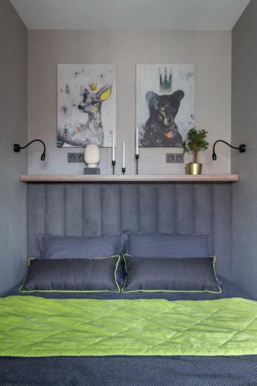 Стильный дизайн небольшого пространства, площадью 23 кв. 04