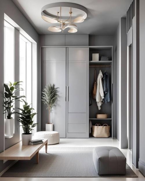 Одна прихожая и три варианта цветового исполнения. 06