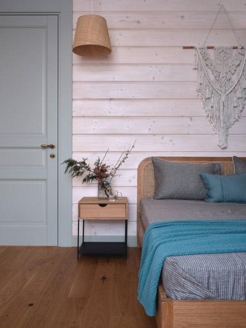 Интерьер одноэтажного деревянного дома. 07