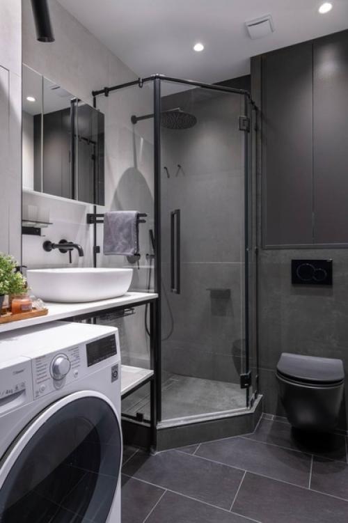 Стильный дизайн небольшого пространства, площадью 23 кв. 06